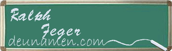 Ralph Feger Visitenkarte
